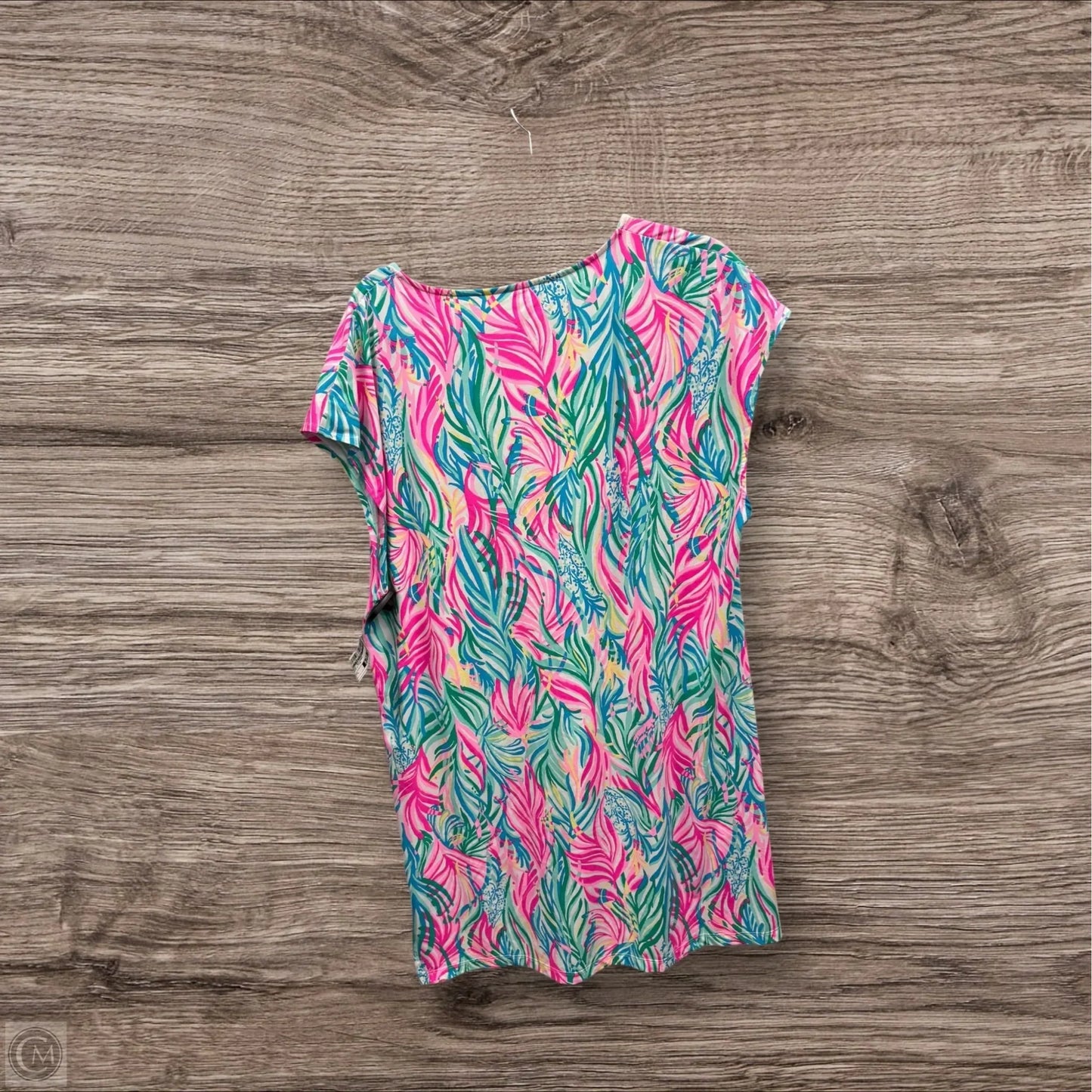 Dress Designer By Lilly Pulitzer In Green & Pink, Size: L