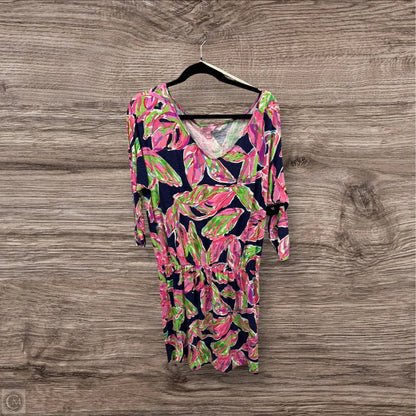 Dress Designer By Lilly Pulitzer In Blue & Pink, Size: L