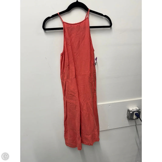 Dress Casual Midi By Loft In Peach, Size: 2