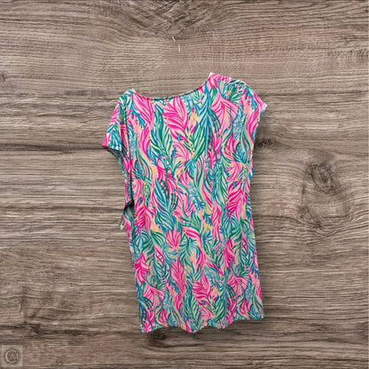 Dress Designer By Lilly Pulitzer In Green & Pink, Size: L