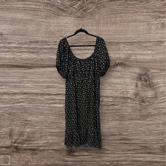Dress Casual Midi By Clothes Mentor In Black & Cream, Size: 3x