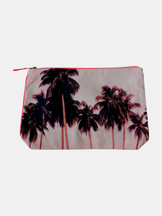 Flamingo Palm Pouch